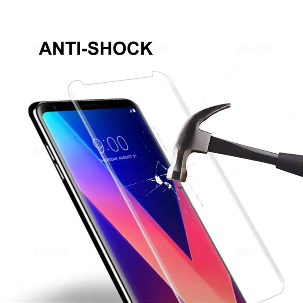 20D изогнутые УФ жидкое Полный Клей закаленное Стекло чехол для LG V30 V40 пленка с