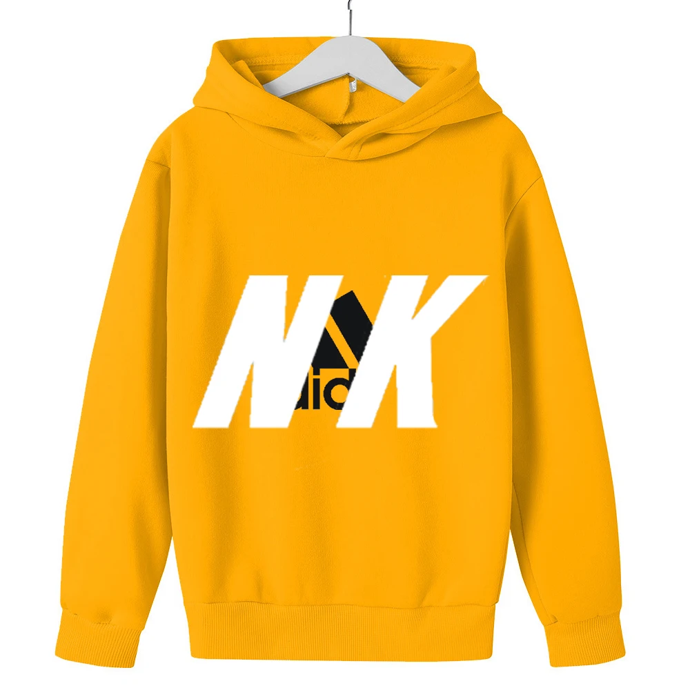 

Детский плюшевый свитер осень-зима Толстовка с длинным рукавом с буквенным принтом для мальчиков и девочек Детский Повседневный Спортивны...