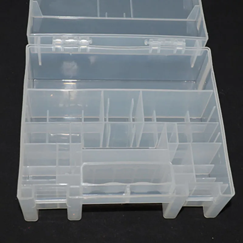 Прозрачный пластиковый контейнер для батареек AA и AAA ящики хранения чехол крышка