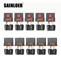 sainloer 5 pairs qs8 s heavy duty battery connector anti spark gold connector large power plug for rc car plant protection drone