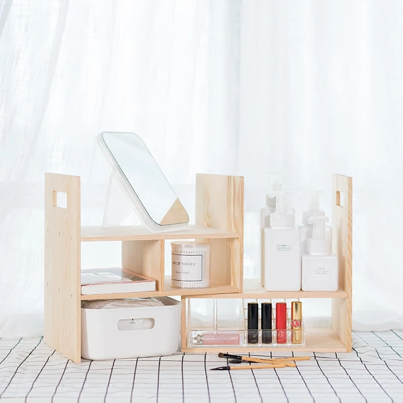 

Настольный шкаф для хранения стол простая маленькая книжная полка Студенческая твердая древесина многофункциональная Бесплатная комбина...