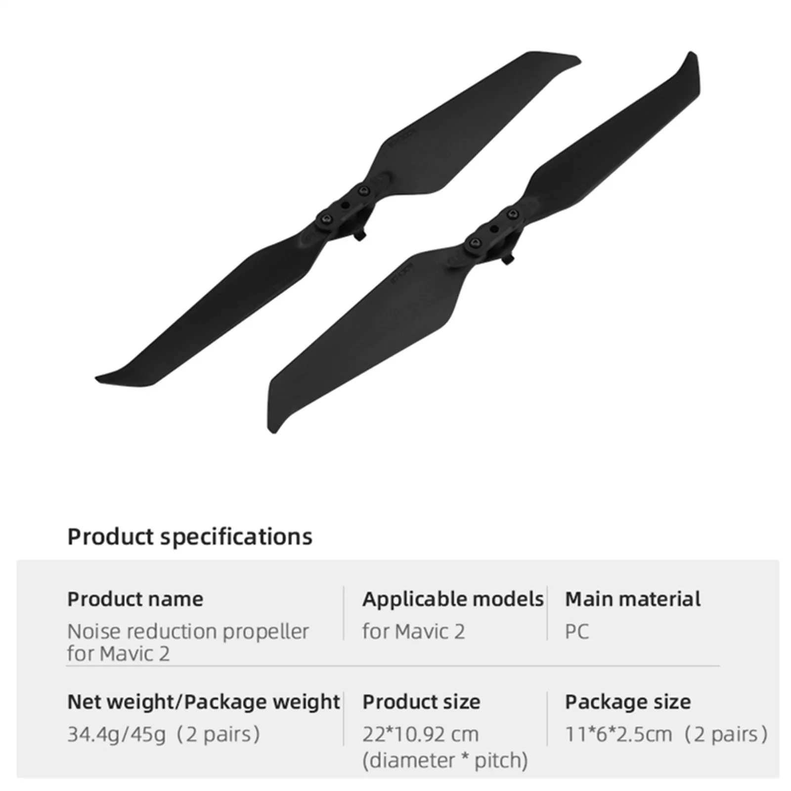 

1pair Low-Noise Quick-Release 8743CW Propellers For DJI Mavic 2 Accessories