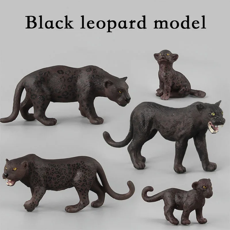 Джунгли маленький размер дикие животные леопард лес украшение экшн модель