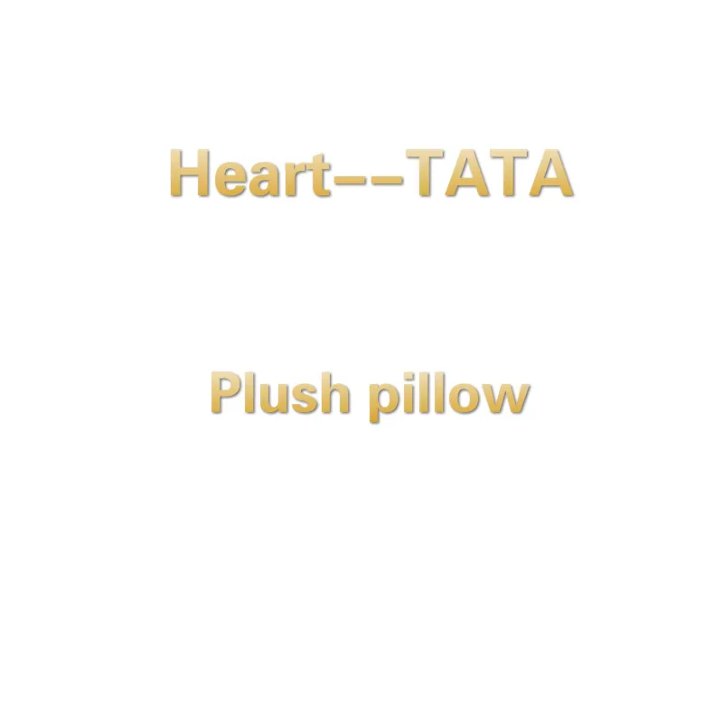 Heart--TATA 35 см оригинальные Kpop Bangtan мальчики плюшевые игрушки мягкие подушки валик кролик/щенок/Сердце/Коала/овца/лошадь/инопланетянин/печенье кукла подушка - Цвет: Heart--TATA