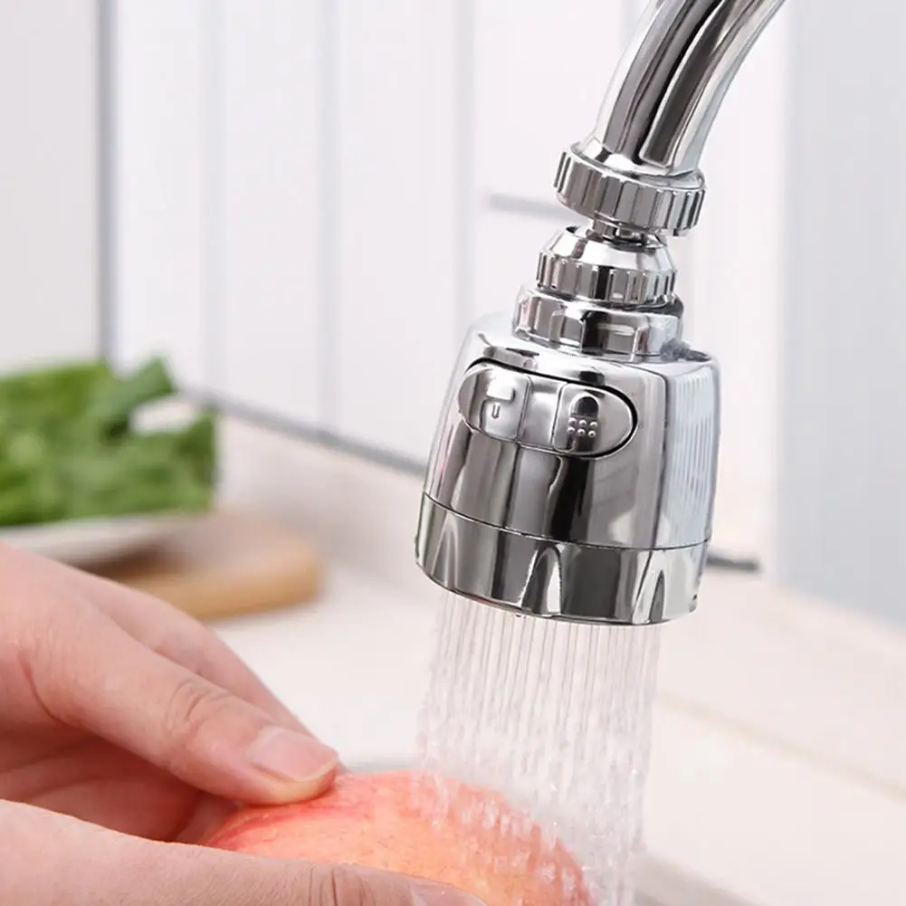 

Innovative Kitchen Faucet ABS + Stainless Steel Splash-Proof Universal Tap Shower Water Rotatable Filter Sprayer Nozzle