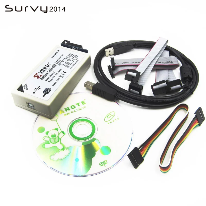 Кабель Xilinx на платформе, USB FPGA CPLD, загрузка, локатор, Поддержка JTAG Slave, серия SPI, стабильный, diy Электроника