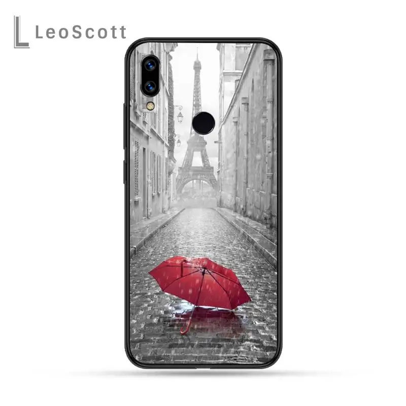 

Romantic Paris Eiffel Tower Phone Case For Xiaomi Redmi Note 4 4x 5 6 7 8 pro S2 PLUS 6A PRO