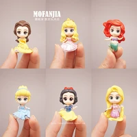 hasbro action figure classic animation q version le pei cinderella belle snow whitediy accessories doll model 6 girl toys