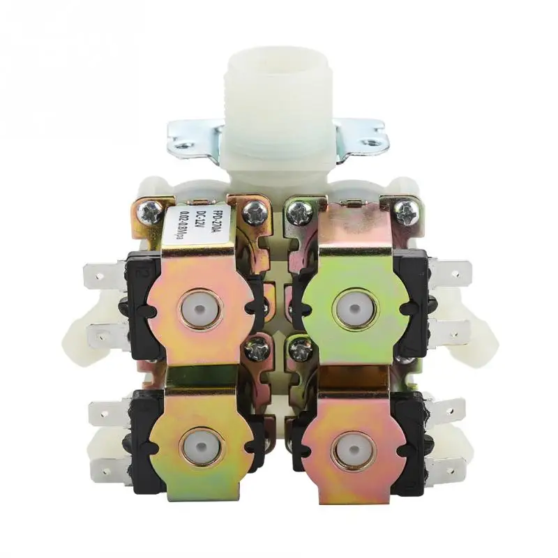 DN20 G3/4 1 в 4 из пластика электромагнитный клапан нормально дренажный DC 12V|Клапан| |