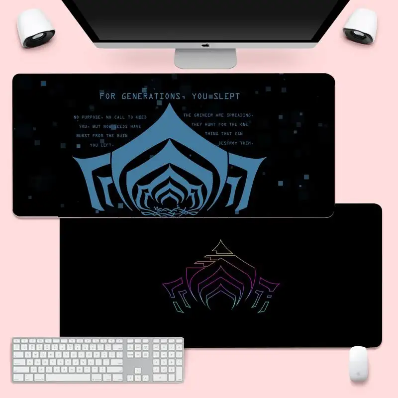 

Warframe logo gamer play mats Mousepad Mousemat XL Large Keyboard PC Desk Mat Takuo Anti-Slip Comfort Pad