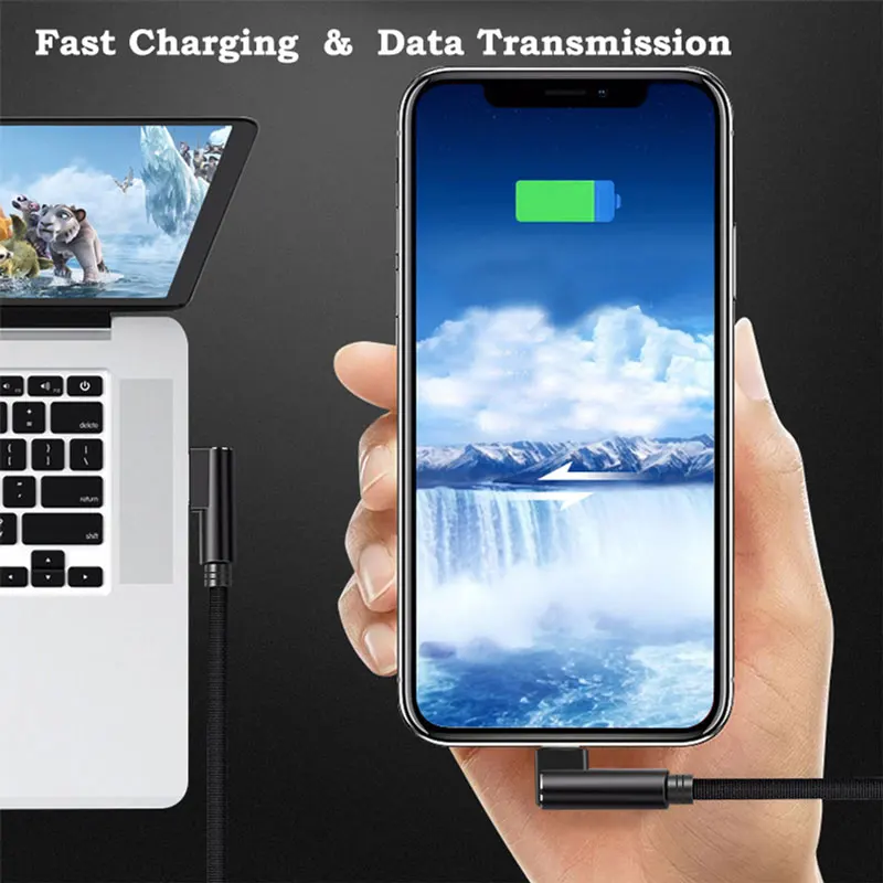 Micro USB кабель 3A Быстрая зарядка нейлоновая оплетка Microusb зарядное устройство для