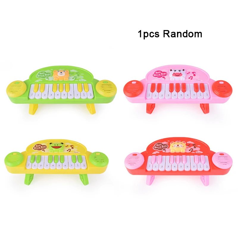 1pcs Random Children Music Instrument Toys Keyboard Piano 10 Keys Sound Kids Musical Toy Animal Cute Fun Colorful Baby Educational Toy Gifts - Цвет: 1pcs Random