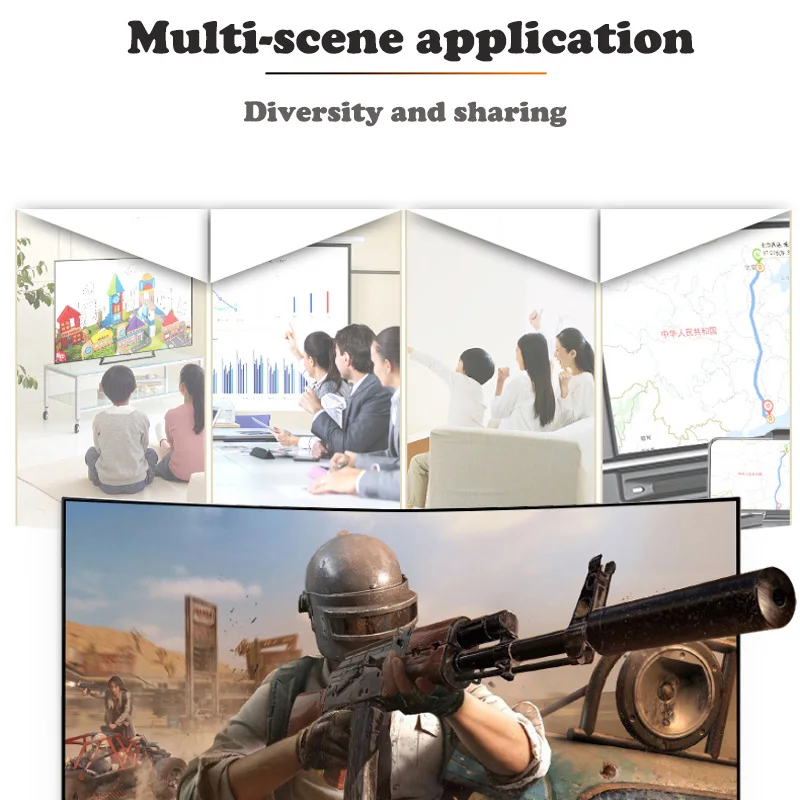 

Same Screen Screen Sharing anycast long line design for YouTube TVWireless mirascreen 5G 4K WIFI TV Stick display receiver