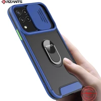 rzants for samsung galaxy a22 4g case anti slip shockproof ring holder lens protection thin phone cover