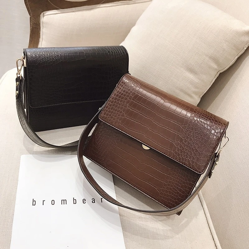 Bolsos Mujer винтажная сумка через плечо из кожи аллигатора для женщин роскошные сумки женские сумки дизайнерские женские сумки через плечо с цепочкой