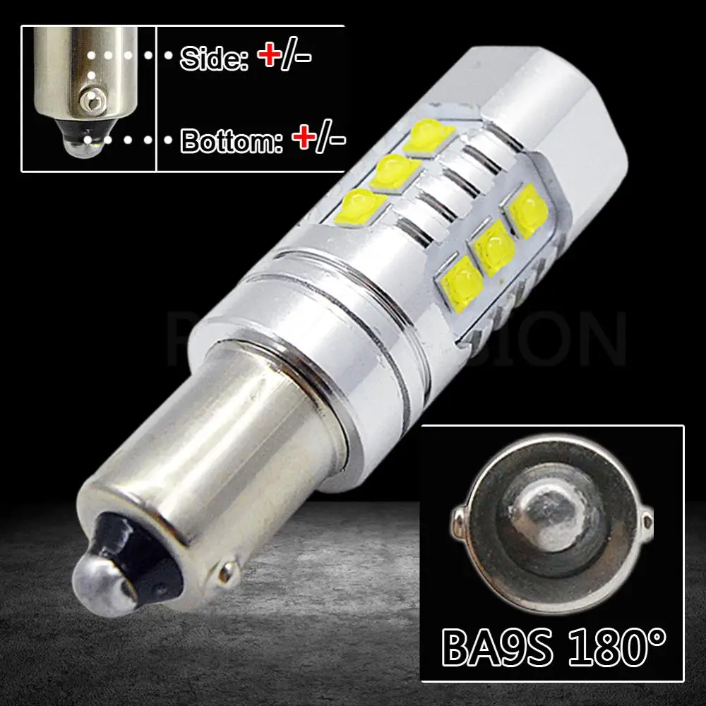 2 шт. 80 Вт CAN-bus без ошибок 16-SMD XB-D Chips BA9S BAX9S BAY9S 120 градусов Светодиодные лампы