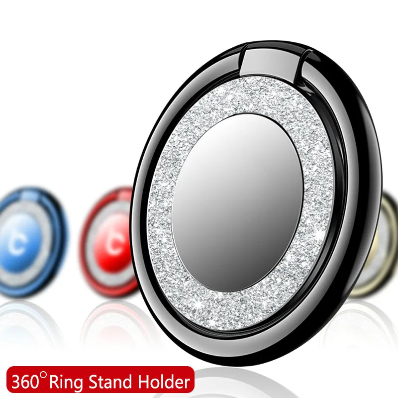 Роскошный чехол с кольцом держателем и бриллиантами для IPhone 11 Pro Max XS XR X 8 7 6 6S Samsung