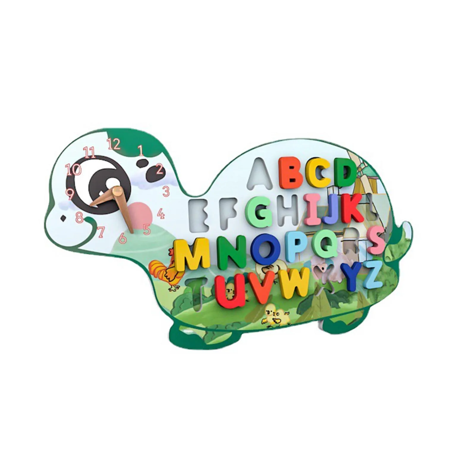 

Tortoise English Logarithmic Board Educational toys for children 2021 new logarithmic board English matching triple (color box)