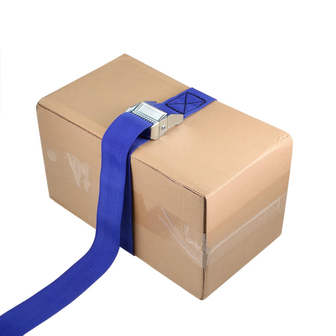 

uxcell 3Metersx38mm Lashing Strap Cargo Tie Down Straps w Cam Lock Buckle 500Kg Work Load, Blue, 2Pcs