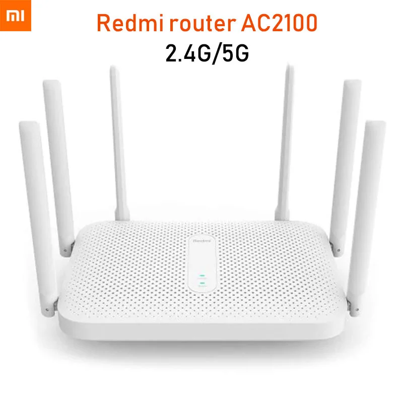 

Xiaomi Redmi AC2100 Router Gigabit 2.4G 5.0GHz Dual-Band 2033Mbps Wireless Router Wifi Repeater With 6 High Gain Antennas Wider