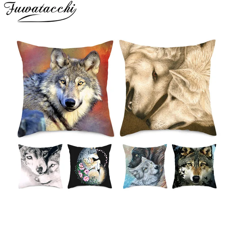 Чехол-наволочка Fuwatacchi с рисунком диких животных новинка украшение для дома диван