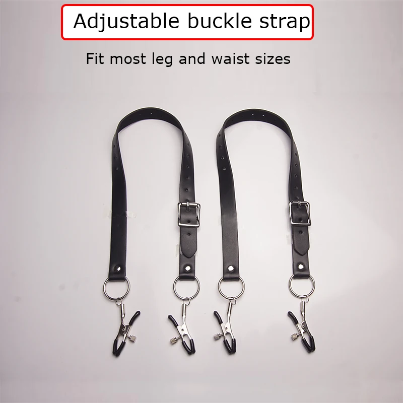 Кожаные зажимы для киски БДСМ бондаж вокруг бедра распределитель губ широкий