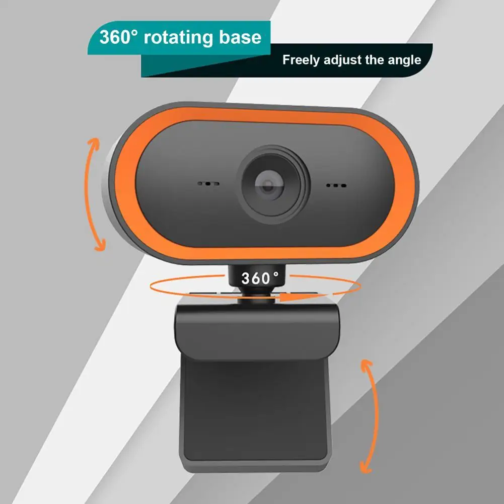 

Легкая вращающаяся на 360 градусов веб-камера с чистым звуком для прямой трансляции