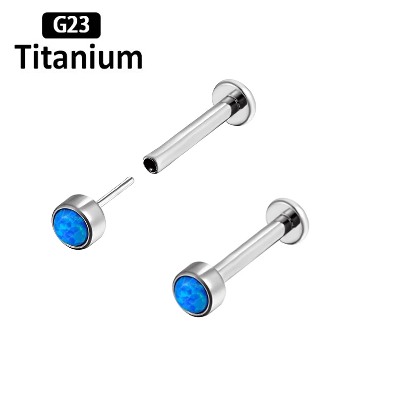 Серьги-гвоздики из титана G23 Для Пирсинга Ушей ювелирные украшения для пирсинга с
