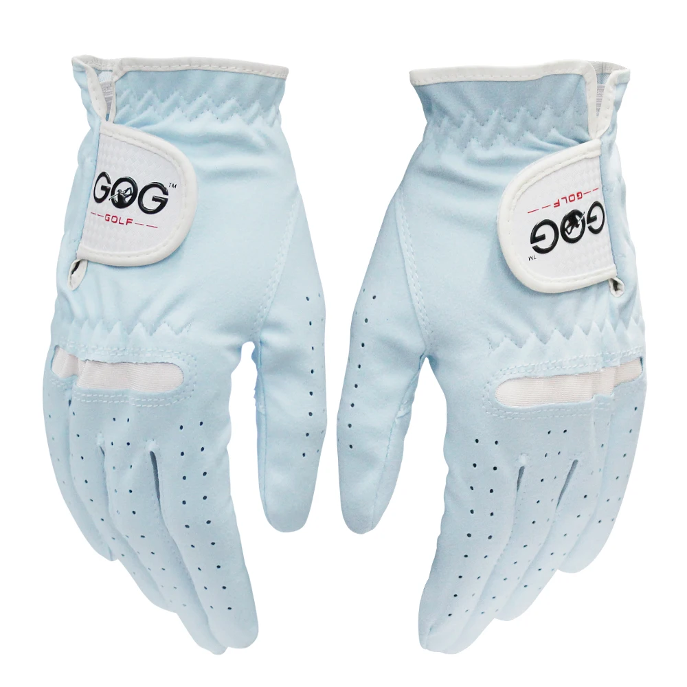 Gloves Women Micro Soft Fiber Breathable Blue  Anti-slip  Left And Right Hand Sports Gloves Women