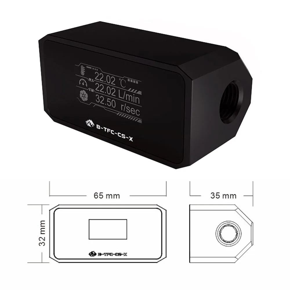 

Цифровой расходомер на органических светодиодах, система водяного охлаждения, измерительное оборудование для измерения температуры и ско...