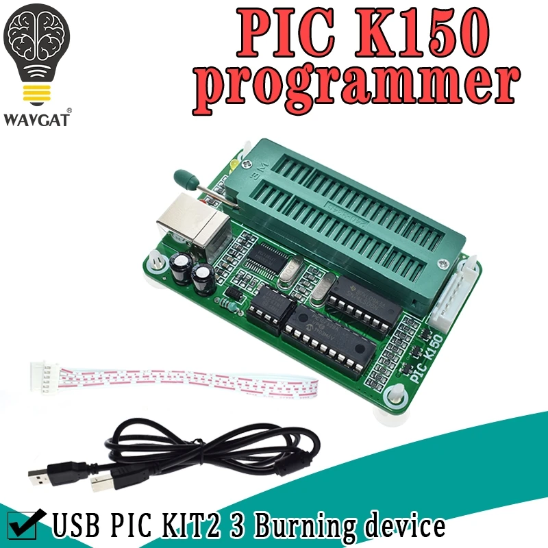 1SET Pic-mikrocontroller USB Automatische Programmierung Programmierer K150 + ICSP Kabel