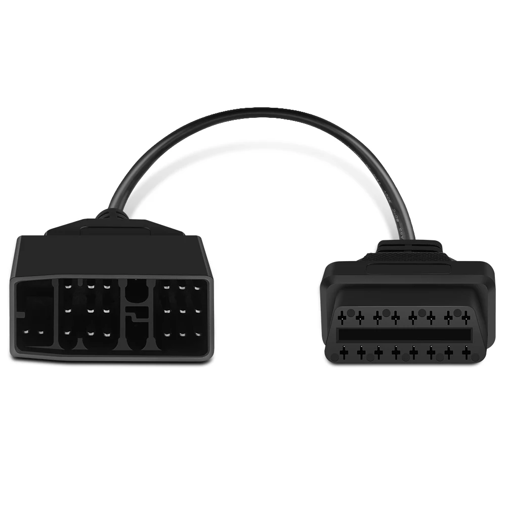 Диагностический кабель OBD2 переходник с 22 на 16 контактов для BMW Toyota Audi VW Skoda Lexus Ford