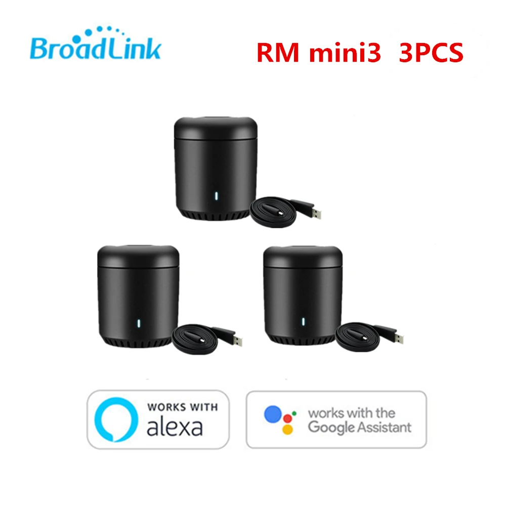3PCS RM MIN3 Broadlink RM Mini3 Универсальный Интеллектуальный WiFi/IR/4G беспроводной ИК пульт дистанционного управления через IOS Android умный дом автоматизация Новинка - Цвет: 3PCS RM MIN3