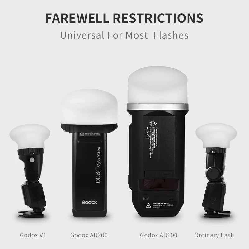 Selens Магнитный силиконовый светорассеиватель резиновая сферическая модульная