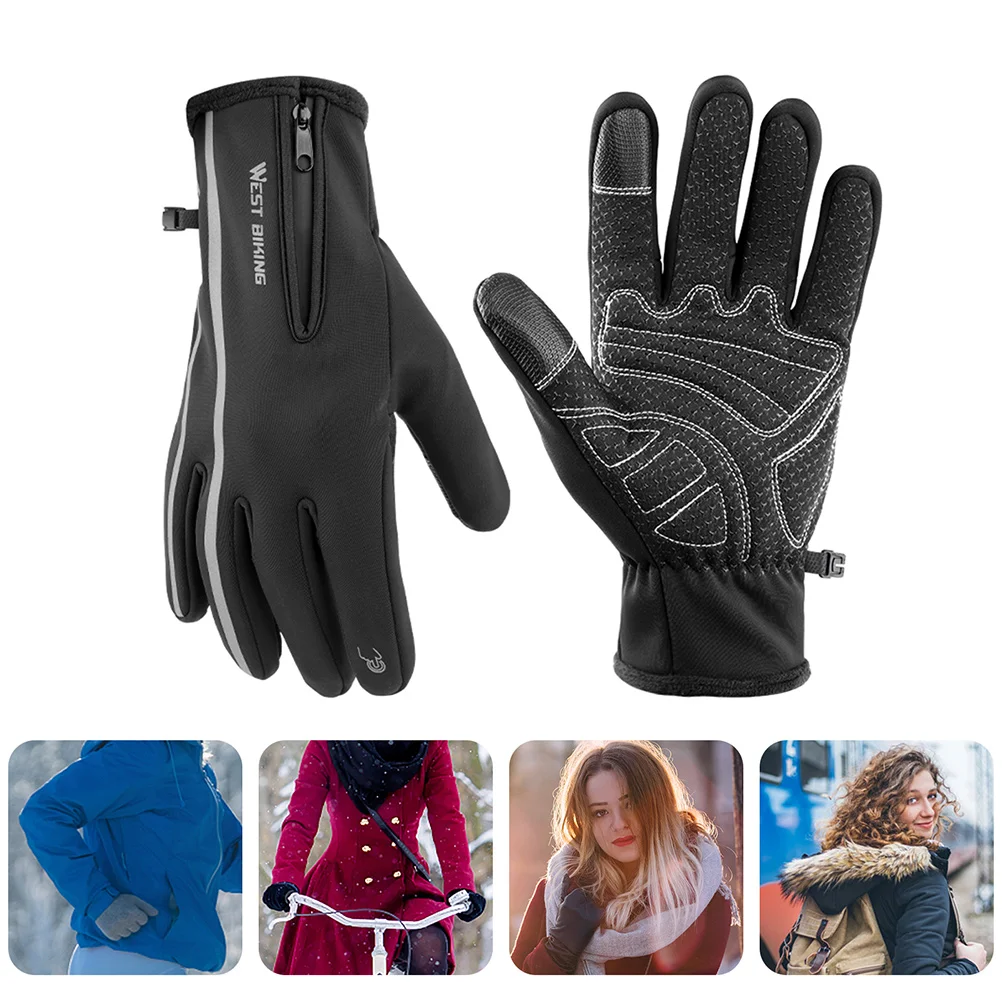

1 Pair Sports Touch Screen Riding Warm Mitts Full Finger