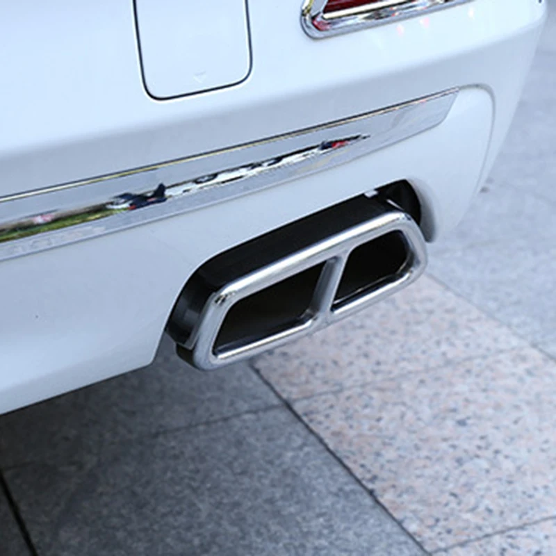 1 пара Автомобильный задний глушитель наконечник трубы накладка наклейка