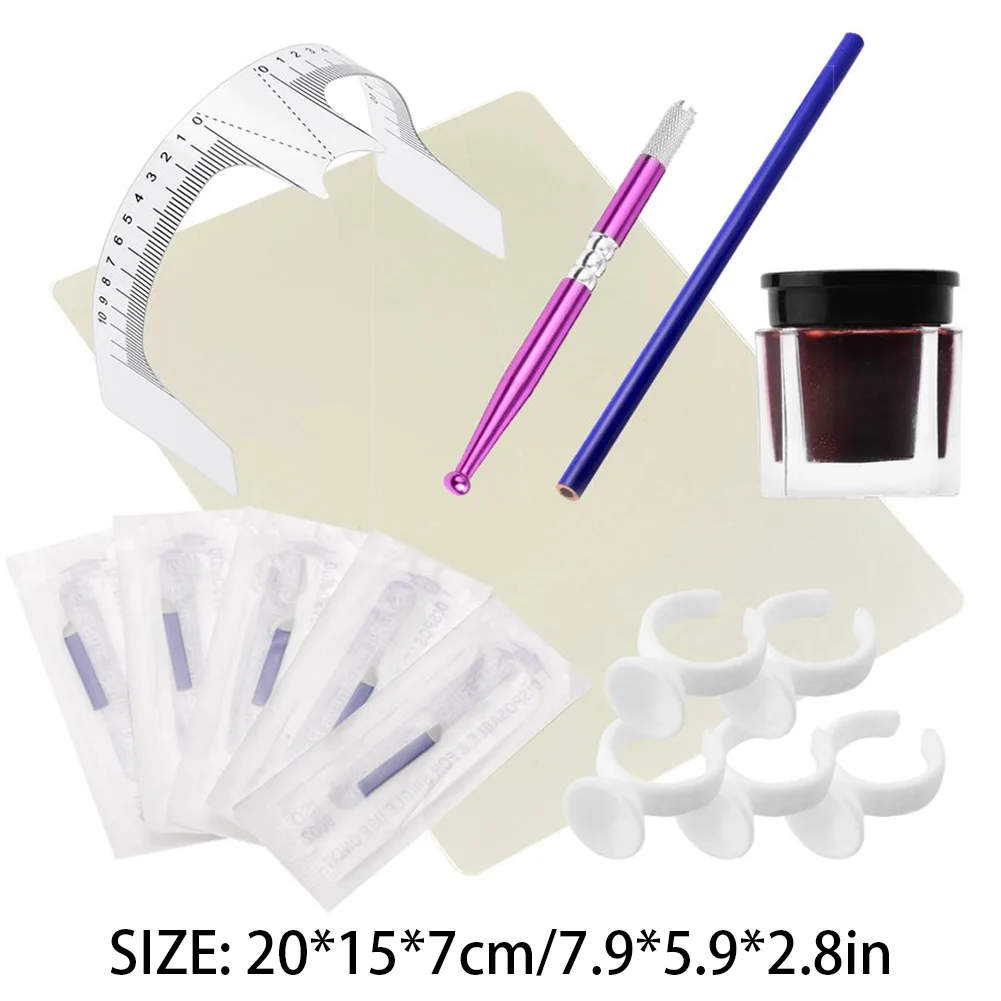 

1 Set Practical Makeup Microblading Eyebrow Set Makeup Microblading Eyebrow Tattoo Kits Pen Beginners Body Art Tools