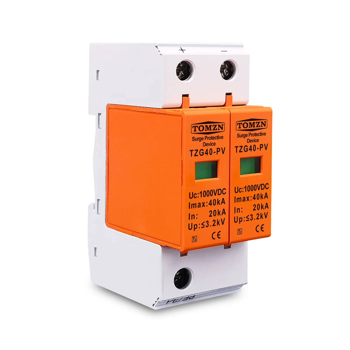 TOMZN DC SPD 1000 в 20 ка ~ 40 кА Защита от перенапряжения для дома защитное устройство