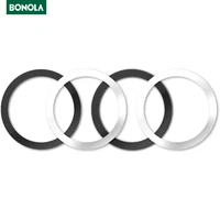 Универсальные круглые металлические кольца Bonola, магнитное зарядное устройство для iPhone, беспроводное зарядное устройство Qi, автомобильный ...