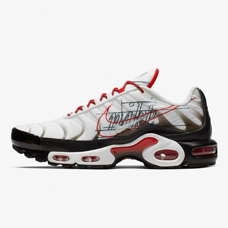 CK9392-100 Nike Air Max Plus TN мужские кроссовки анти-скользкие уличные спортивные кроссовки оригинальные кроссовки# BV1983-500 - Цвет: CK9392-100