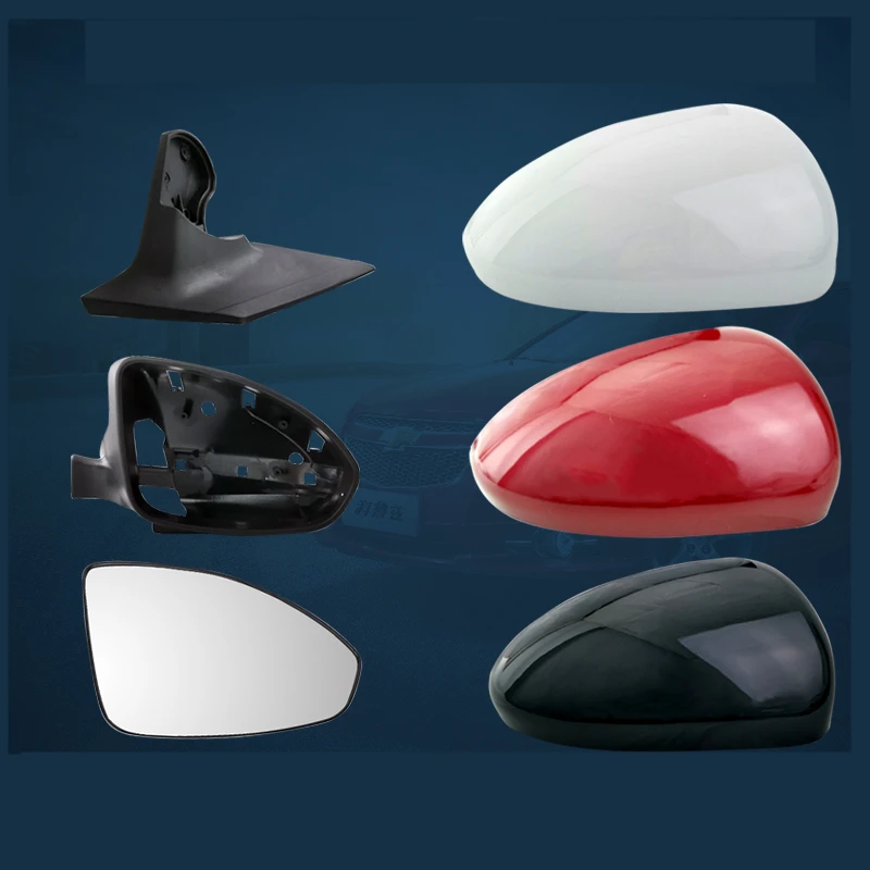 Зеркало заднего вида с зеркальными линзами Белый Стекло тепловым/чехол для Cruze 09