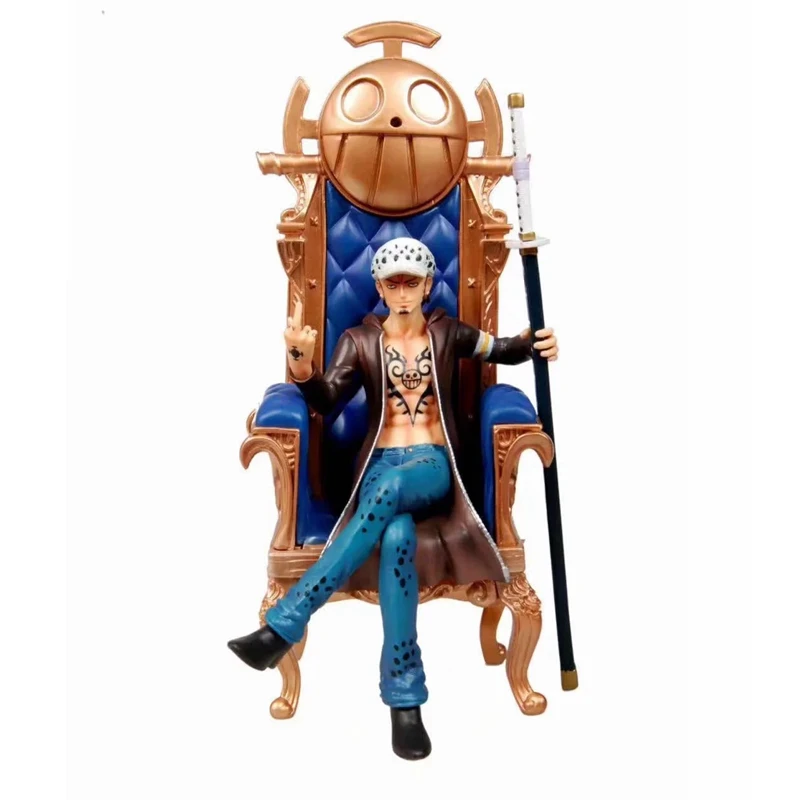 

One Piece Statue Seven Seas Trafalgar D Water Law Sofa Sitting Position Action Figure Trafalgar Law Collection Model toys gift