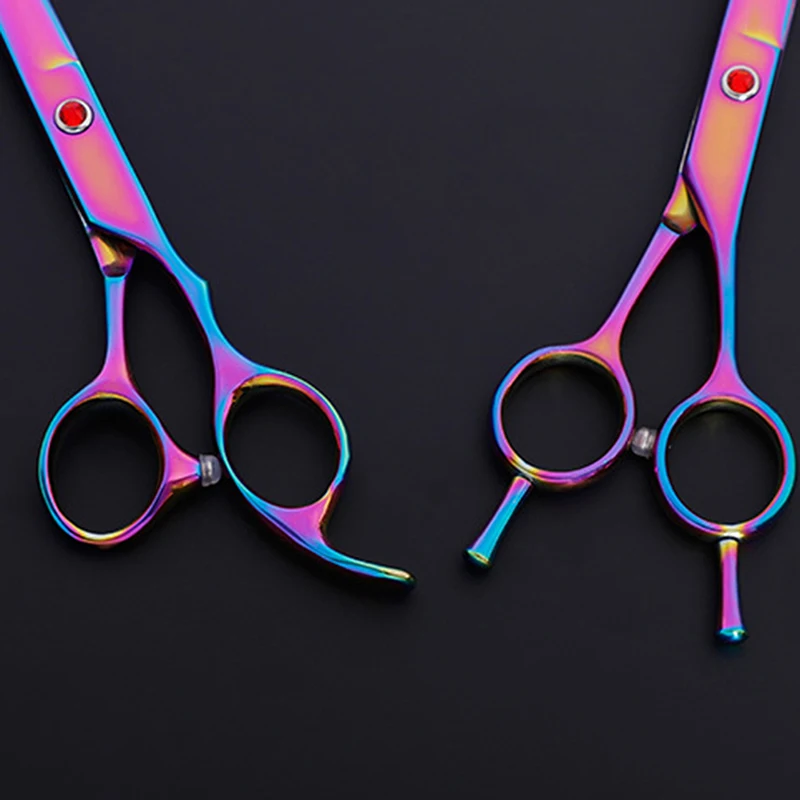 

1Set Dogs Grooming Hair Cutting Scissor Set Pet Hair Cut Colorful Scissors Clippers Flat Tooth Cut Pets Beauty Tools Set Kit