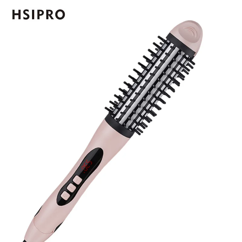 HSIPRO выпрямитель для волос и бигуди 2 в 1 воздушный пушистый гребень с керамическим
