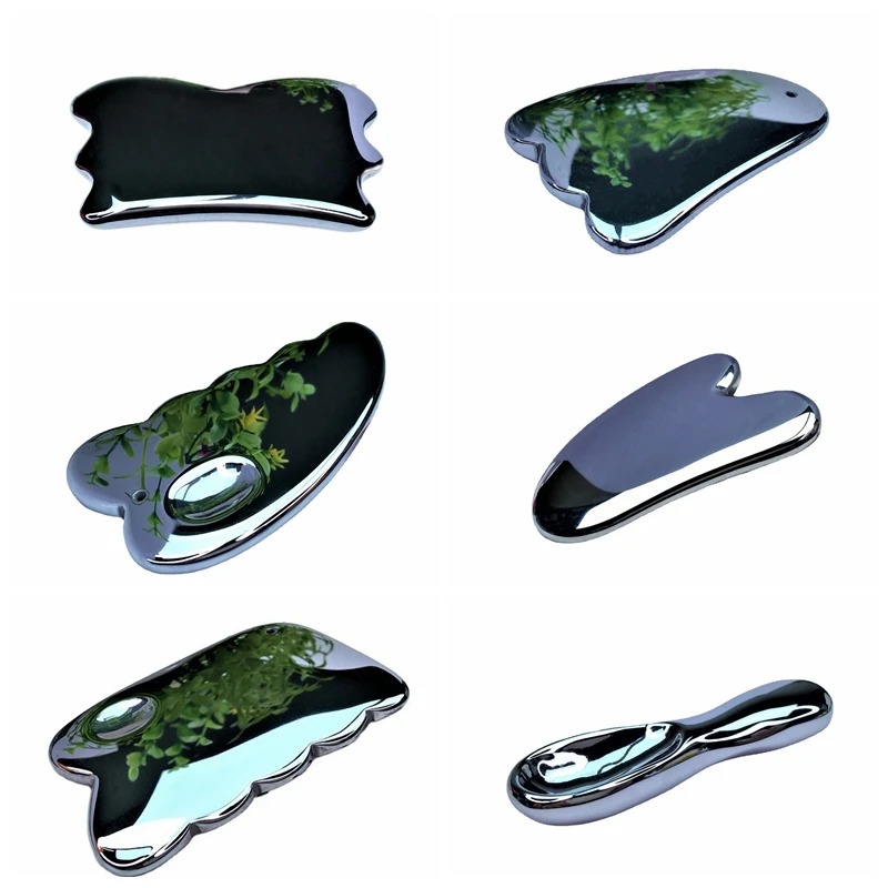 Массажер гуаша терагерц энергетический Нефритовый камень для лица подтяжка