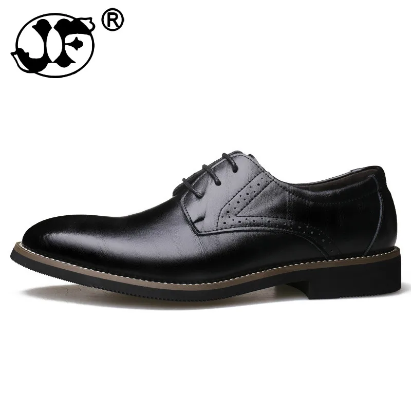 Официальные туфли новинка модные мужские кожаные с острым носком черные синие