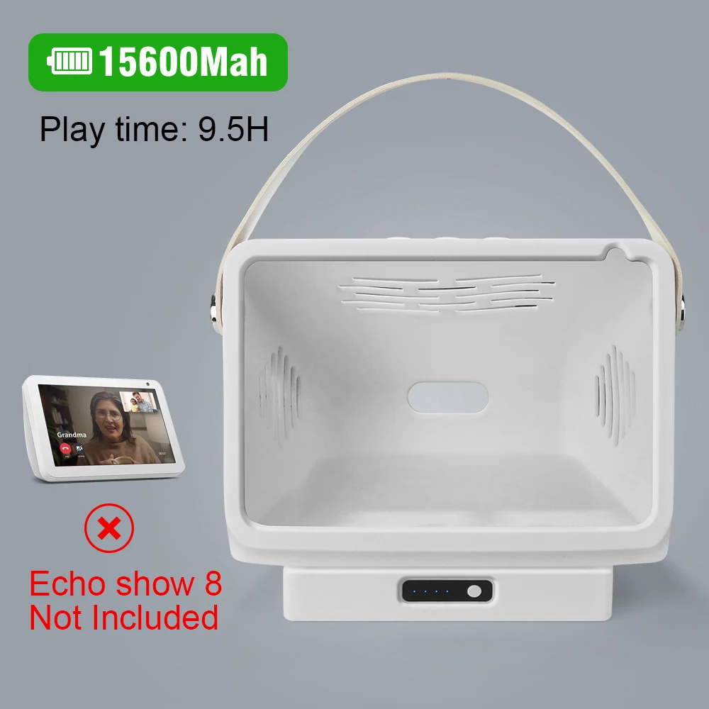 Аккумулятор для Echo Show 8 портативное защитное моющееся Беспроводное зарядное