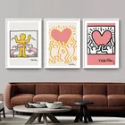 Винтажная художественная выставка Pop Keith, Пиза, абстрактные принты, Картина на холсте, художественное украшение, Настенная роспись, домашний декор, картины, плакаты