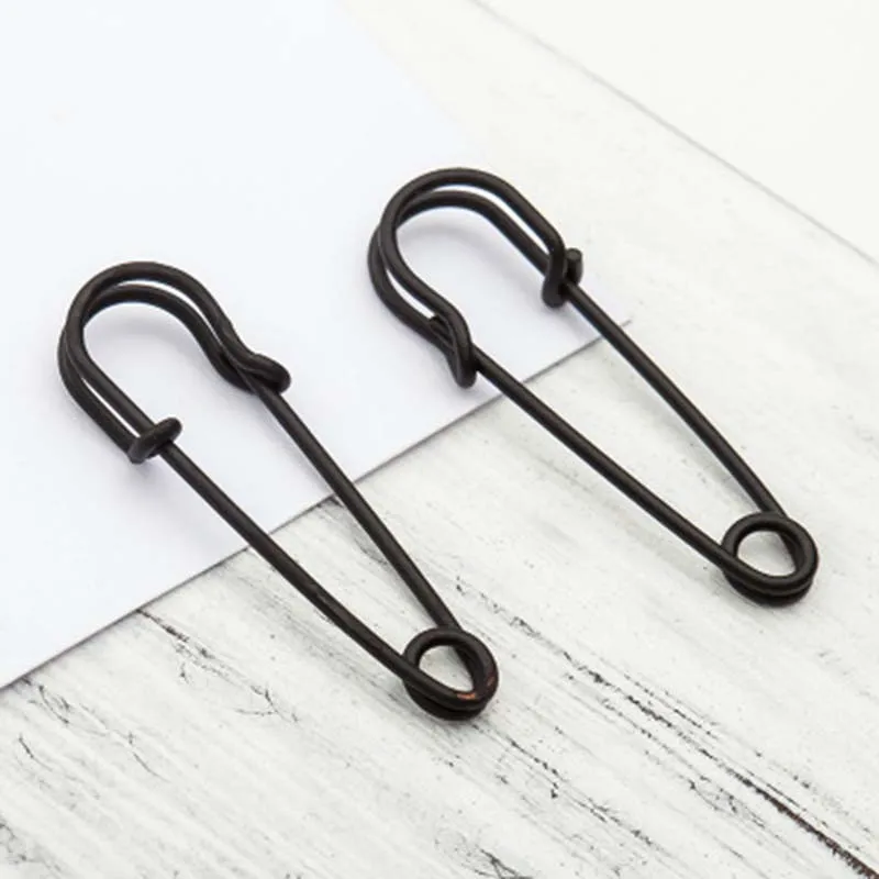 Creative Mini Safety Pins earrings shape Brooches clothes accessory hat bag collar decor DIY craft supply 3.1*1.1cm 1Pair | Дом и сад