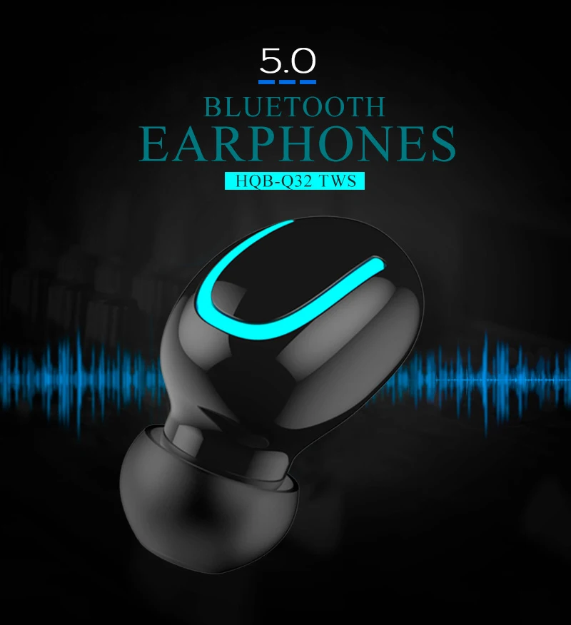 

Q32 Bluetooth 5.0 Earphones TWS Mini Wireless Headphones Blutooth Earphone Handsfree Headphone Sports Earbuds Gaming Headset